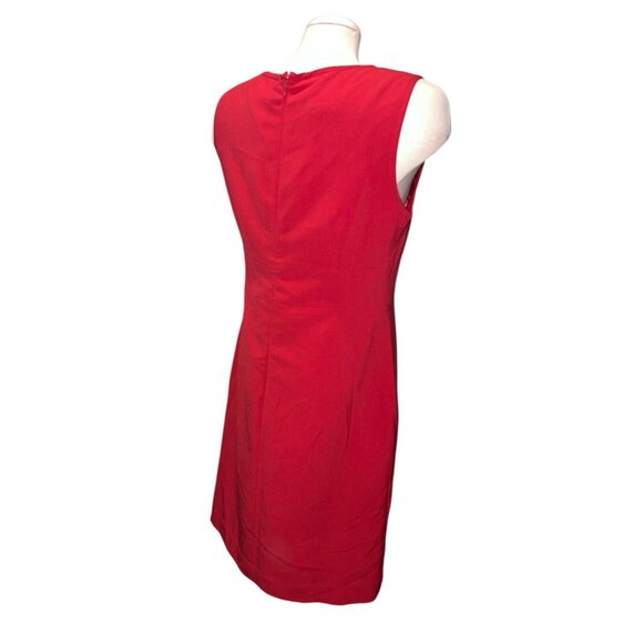 Signature By Larry Levine Red Two-Piece Dress Suit Set Size 8 Womens Elegant For - Picture 8 of 16